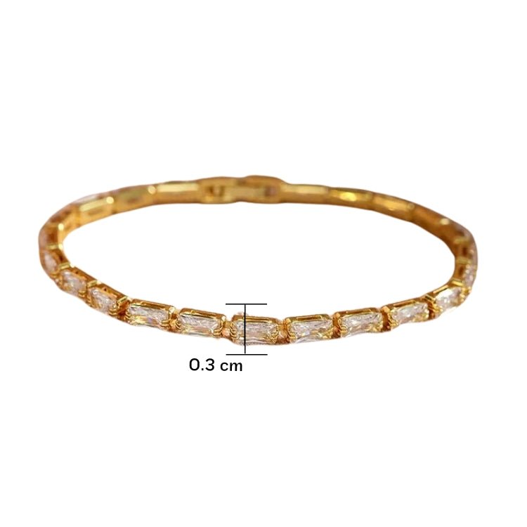 Brilliant Crystal Tennis Bracelet