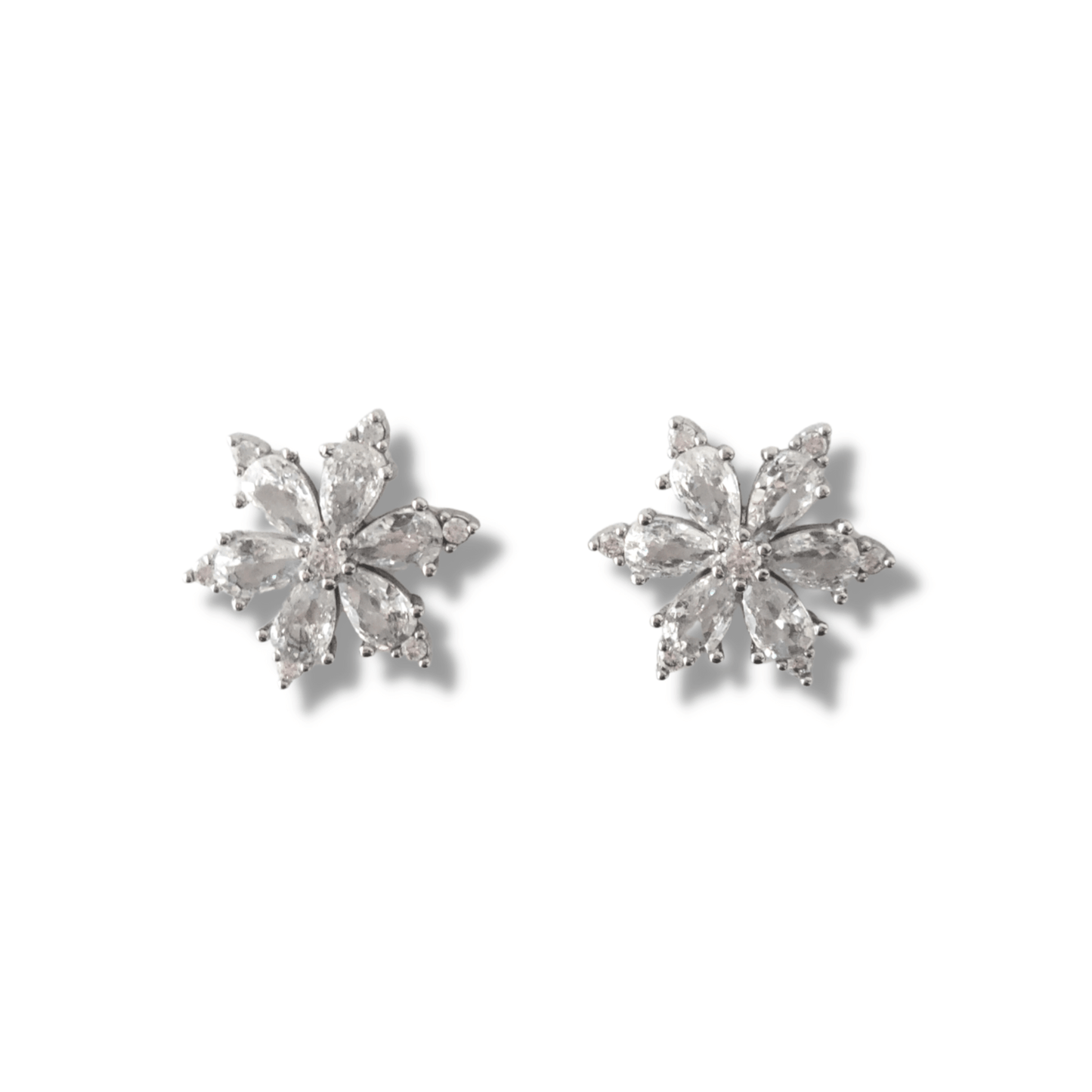 Dazzling Flower Stud Earrings