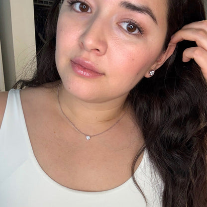 Moissanite 18K Gold Plated Pendant Necklace