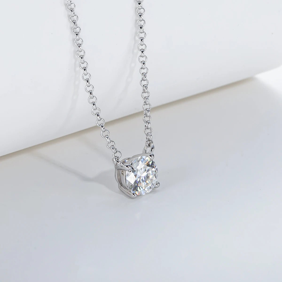 Moissanite 18K Gold Plated Pendant Necklace