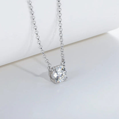 Moissanite 18K Gold Plated Pendant Necklace