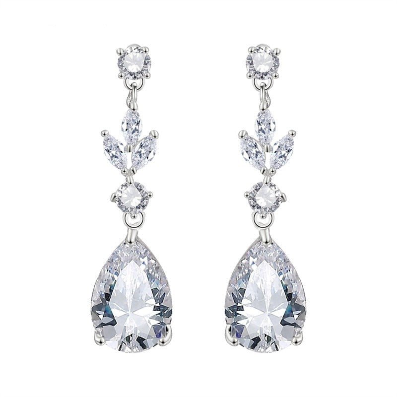 Brilliant Deco Crystal Dangle Earrings