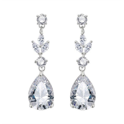 Brilliant Deco Crystal Dangle Earrings