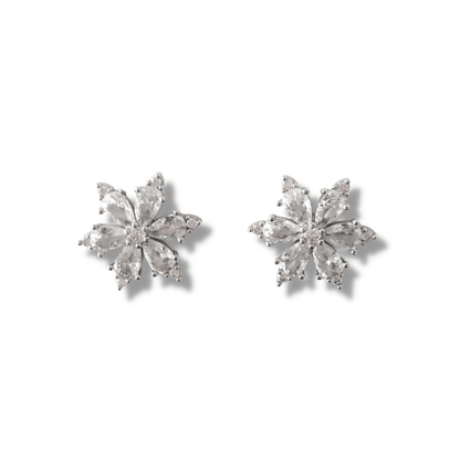 Dazzling Flower Stud Earrings
