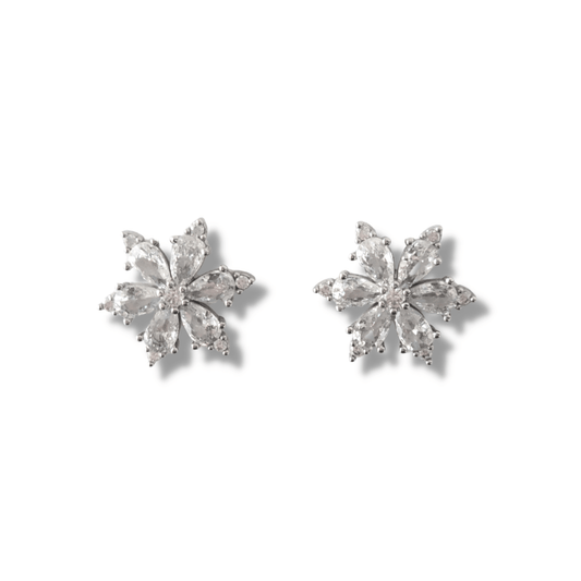 Dazzling Flower Stud Earrings