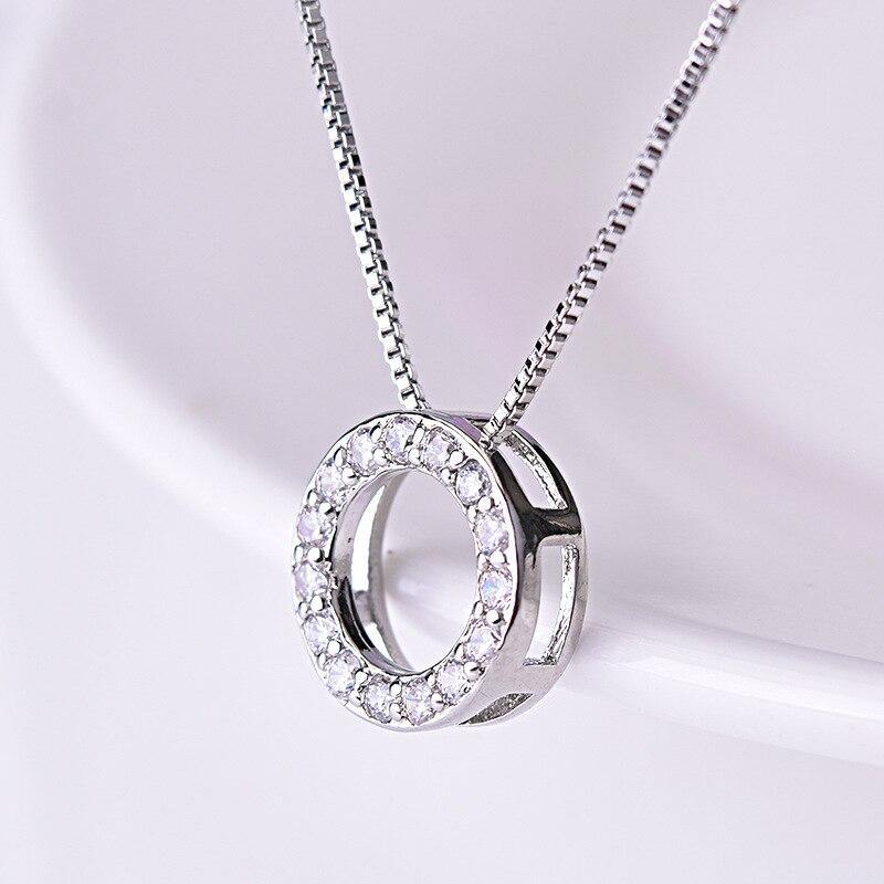 Minimalist Open Circle Pendant Necklace