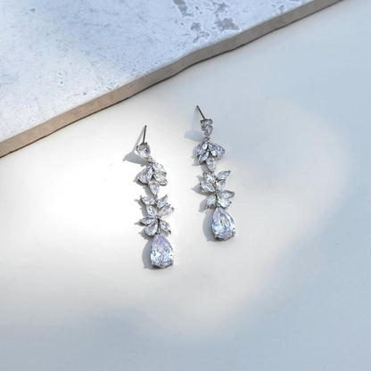Romantic Dazzling Crystal Drop Earrings