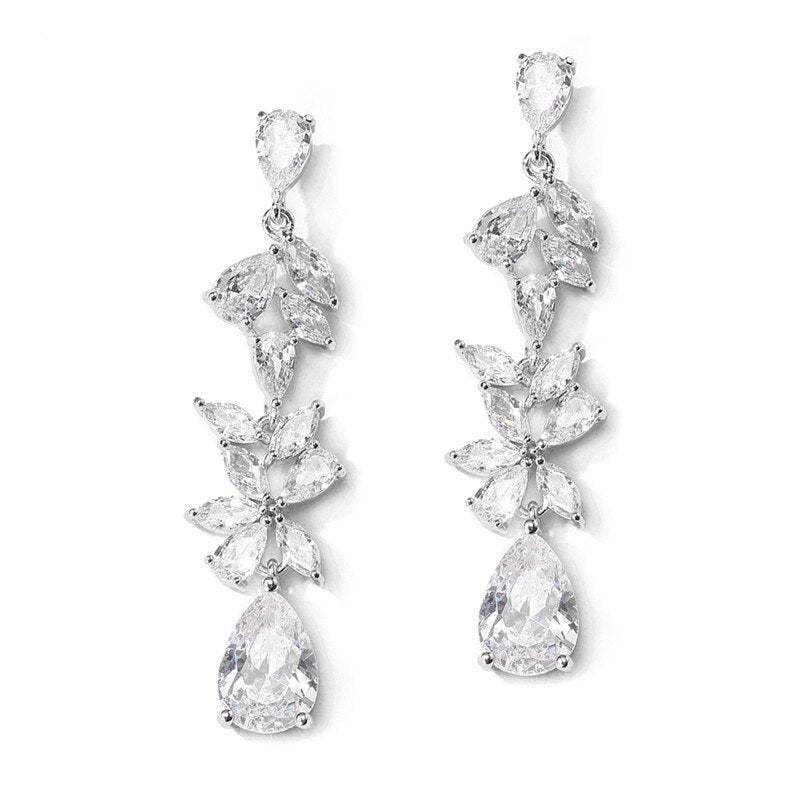 Romantic Dazzling Crystal Drop Earrings